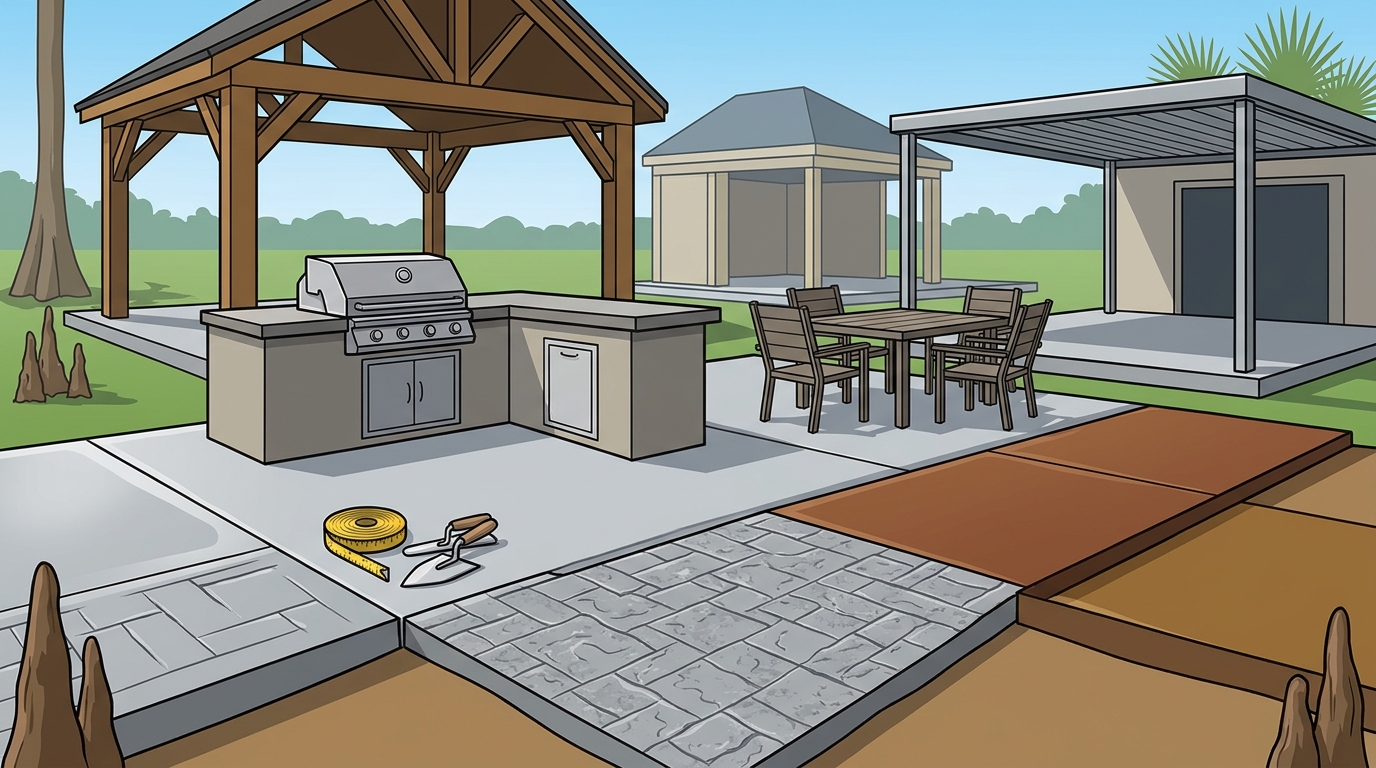 7 Best Patio Construction Options in Lafayette, Louisiana
