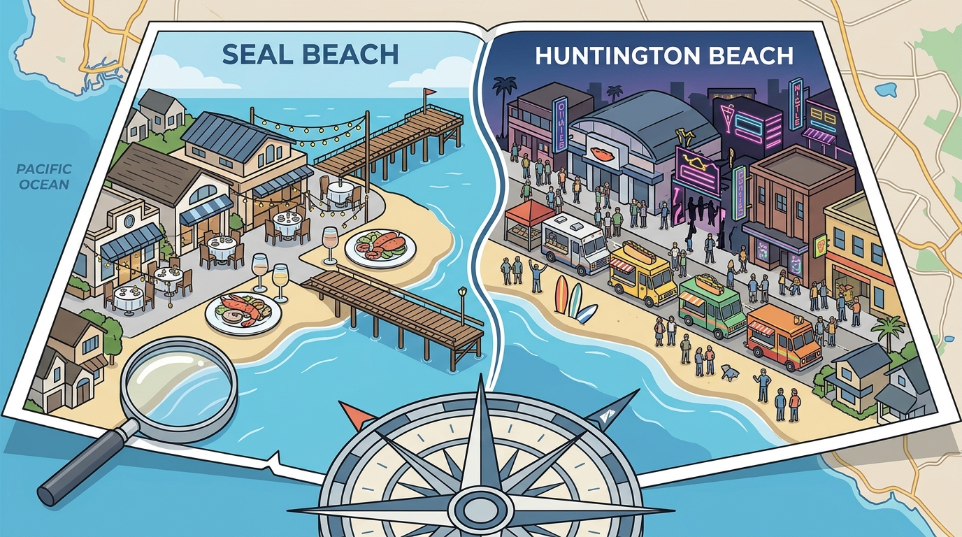 Seal Beach vs Huntington Beach Dining and Entertainment Guide