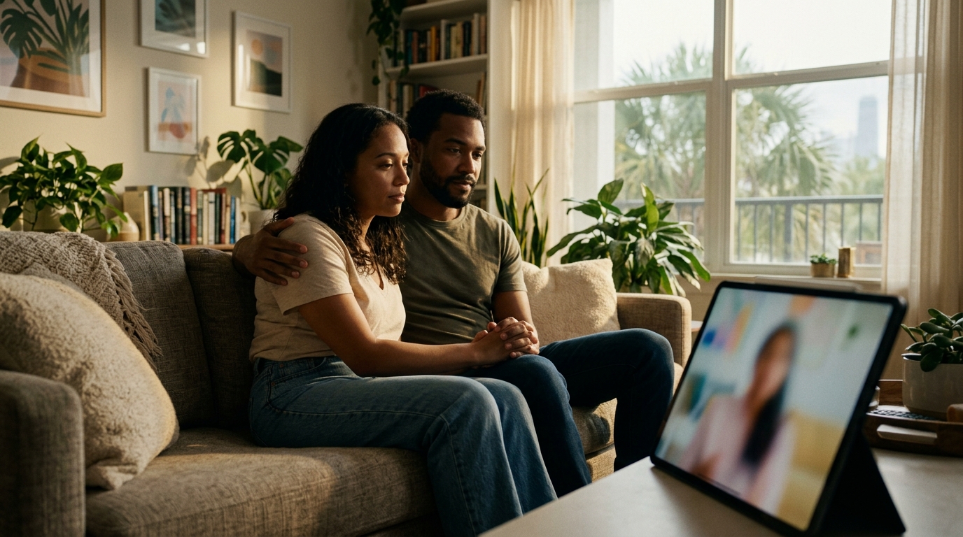 Online vs In-Person Couples Therapy in Florida and Illinois