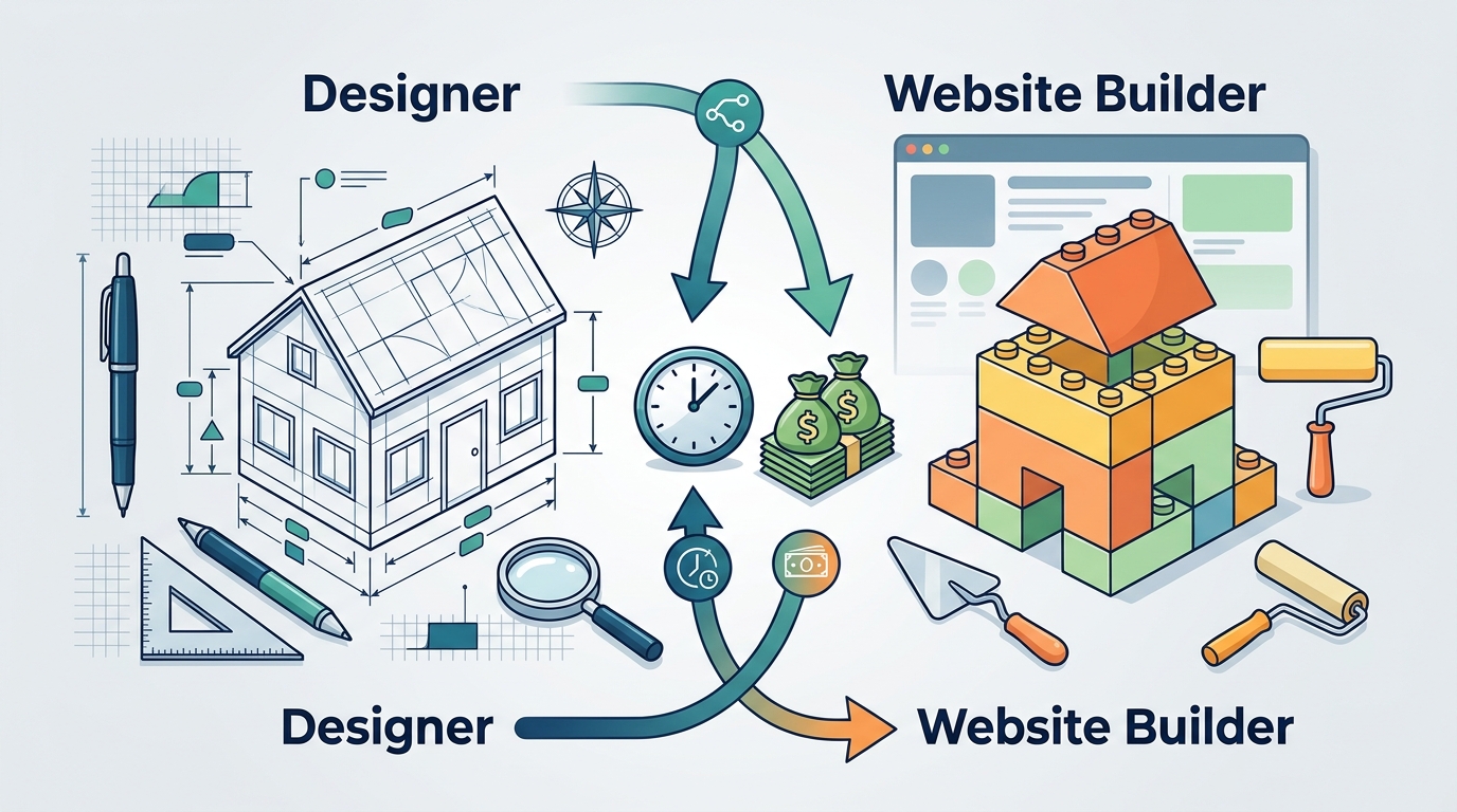 Designer vs Website Builder: Redesign Comparison