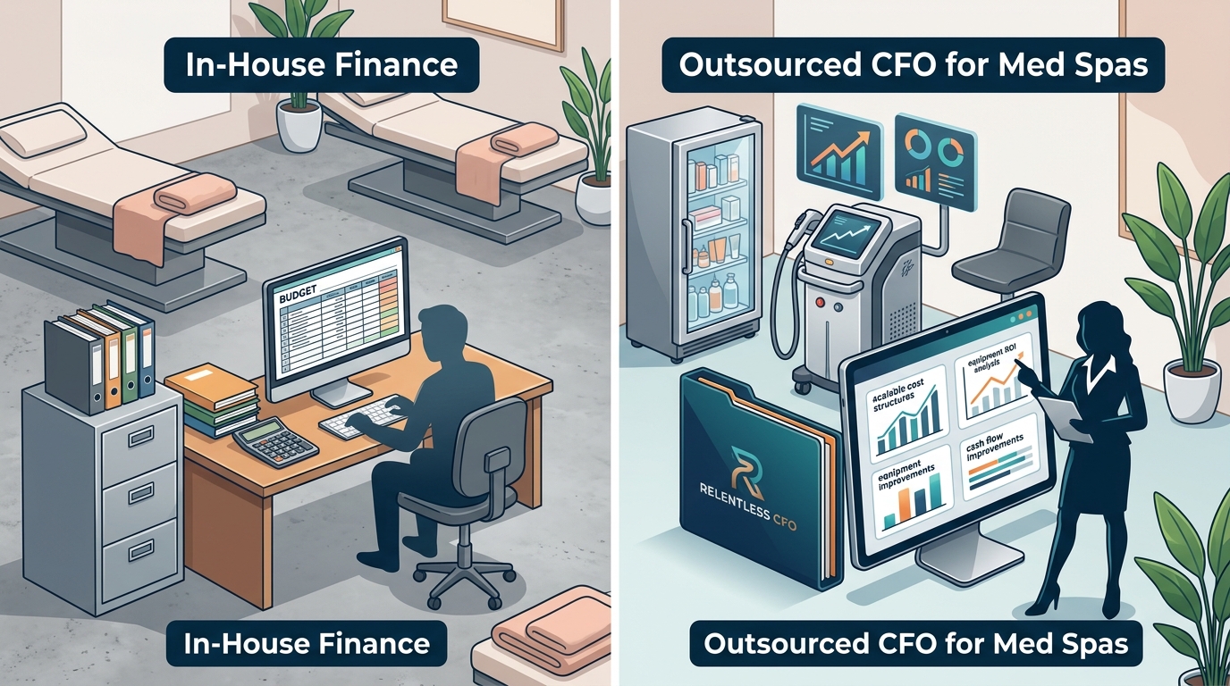 Outsourced CFO vs In-House Finance for Med Spas