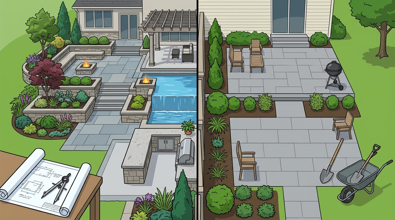Luxury vs. Affordable Landscape Design: What You Actually Get