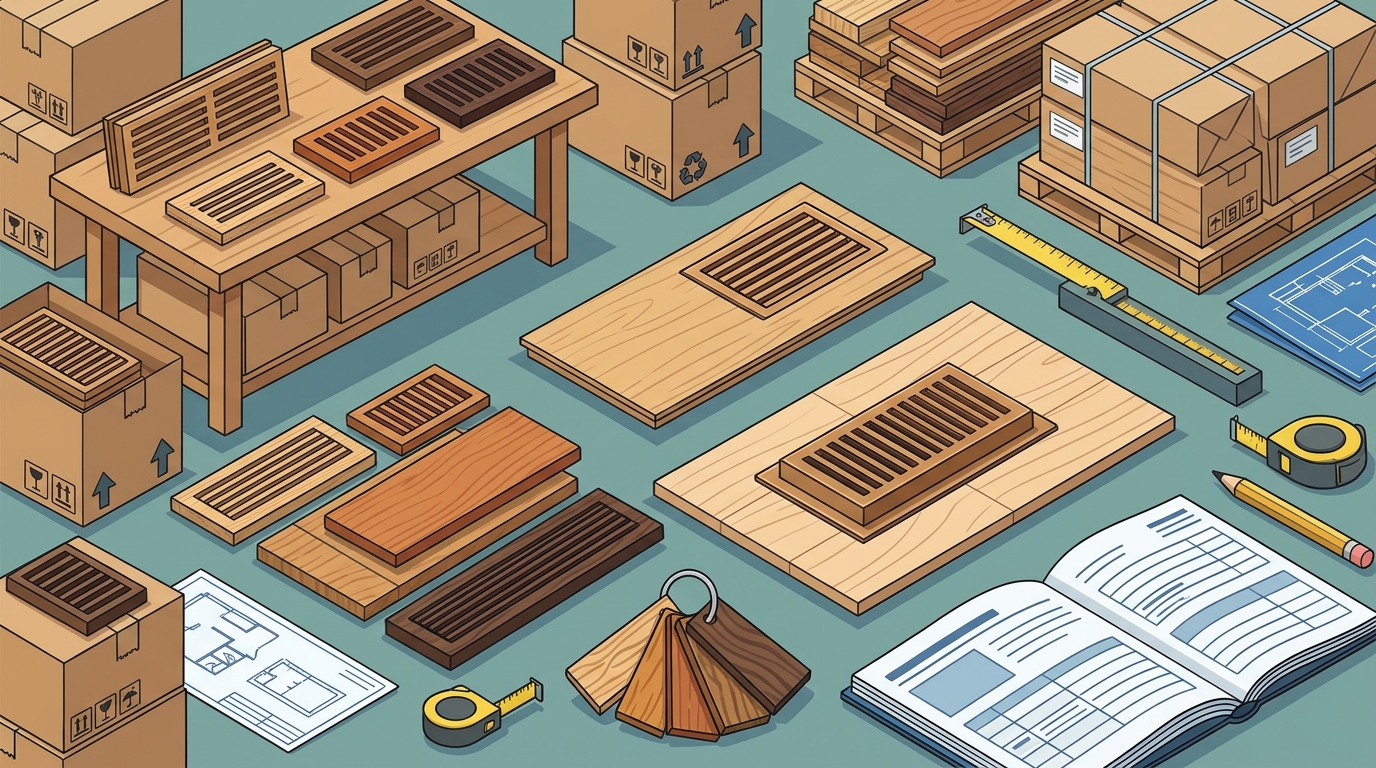 Custom Wood Register Suppliers for US Building Supply Companies