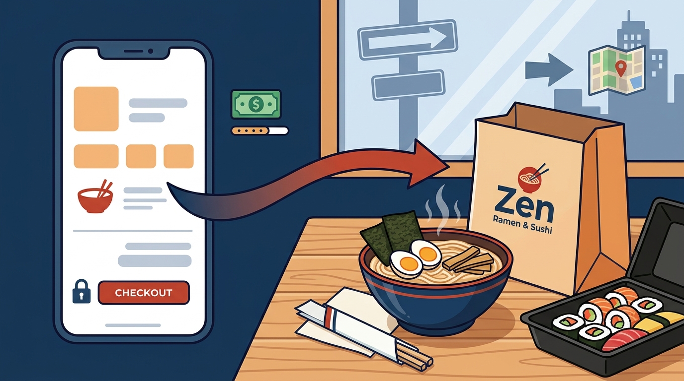 Online Ordering Options at Zen Ramen & Sushi Near Penn Station