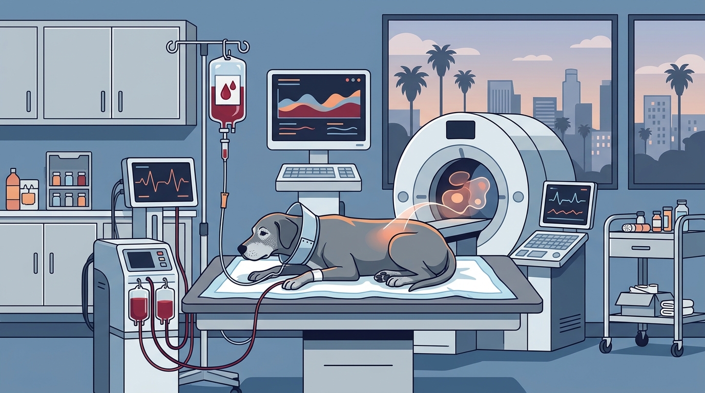 Emergency Vet Care for Senior Dogs with Internal Bleeding