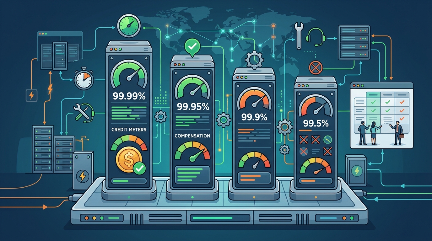 Uptime SLA Differences in Web Hosting