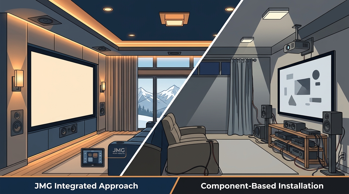 Alpine Home Theater Design: JMG vs. Northern NJ Alternatives