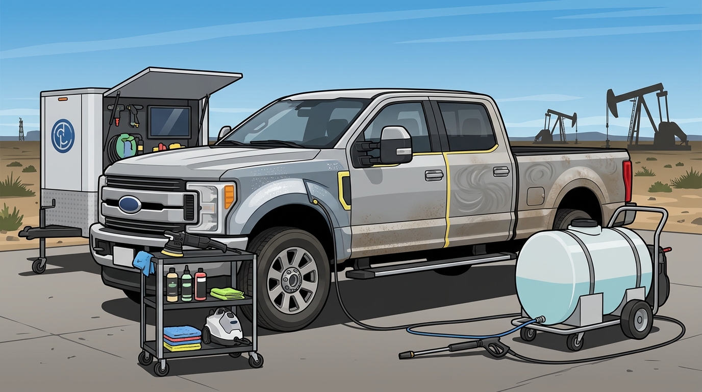 How Long Does a Full Mobile Detail Take on a Truck in Odessa?