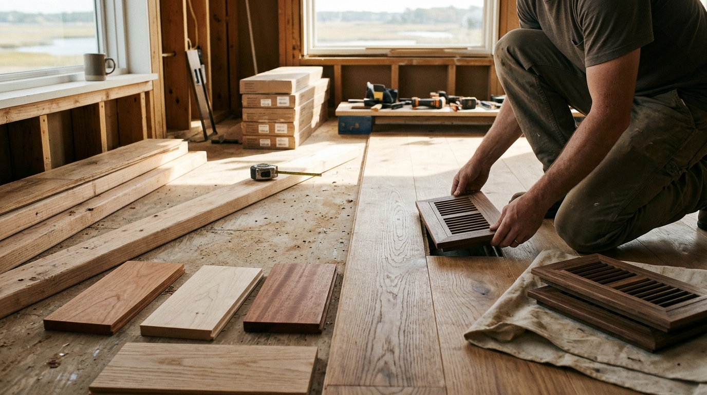 Best Hardwood Species for Flush Mount Floor Registers