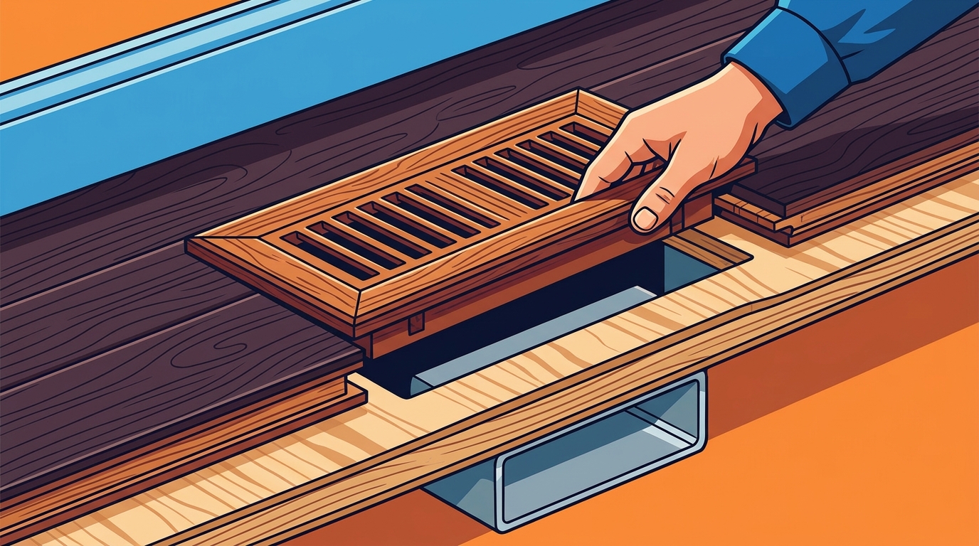 Installing Flush Mount Registers with Engineered Hardwood