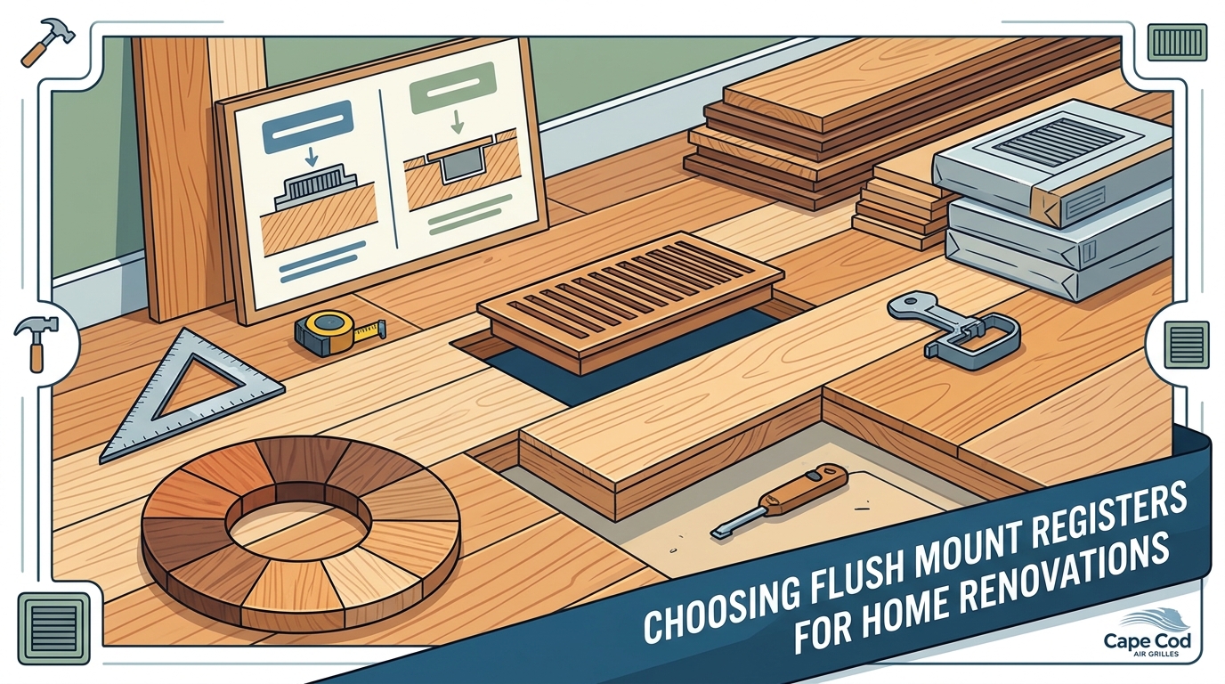 Choosing Flush Mount Registers for Home Renovations