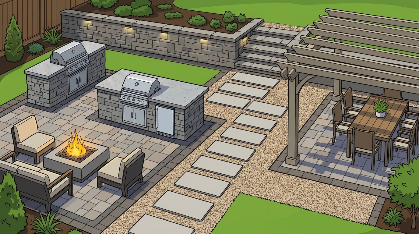 7 Essential Hardscape Features for a Complete Backyard Redesign
