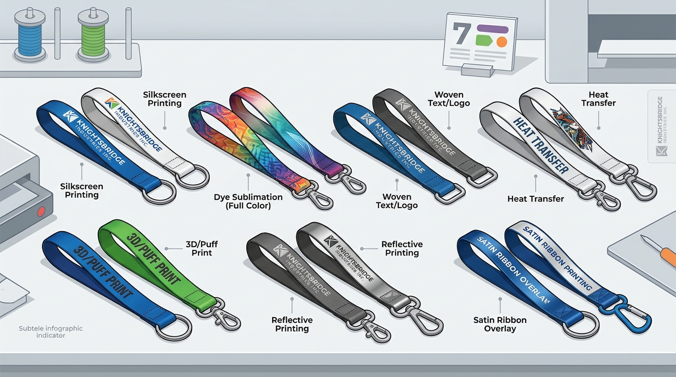7 Top Ways to Print Your Logo on Wrist Lanyard Keychains