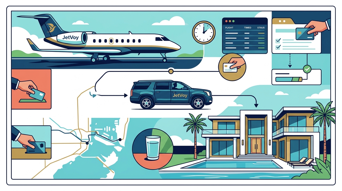 Coordinating Private Jets and Luxury Villas in Miami