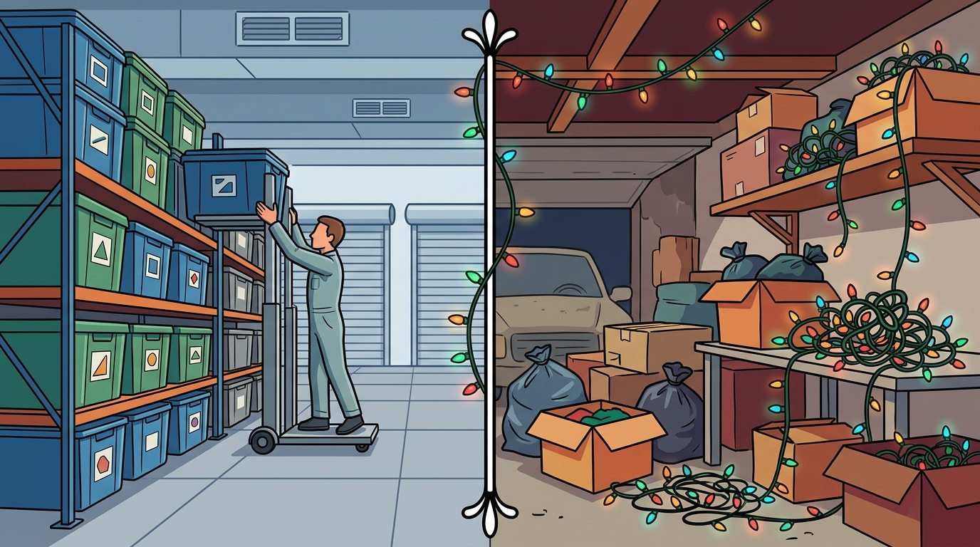 Professional Storage vs. Home Storage for Holiday Lights